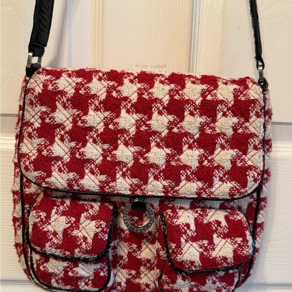 Rare Vera Bradley Red White Houndstooth
Saddle Bag Limited Edition main image 12